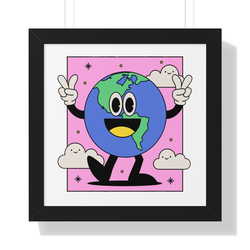 Peace Earth (Framed Poster) - etzart