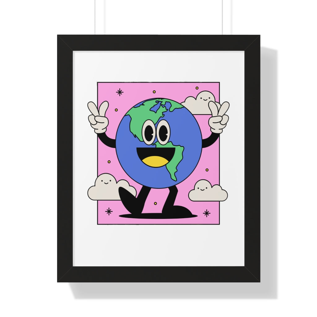Peace Earth (Framed Poster) - etzart
