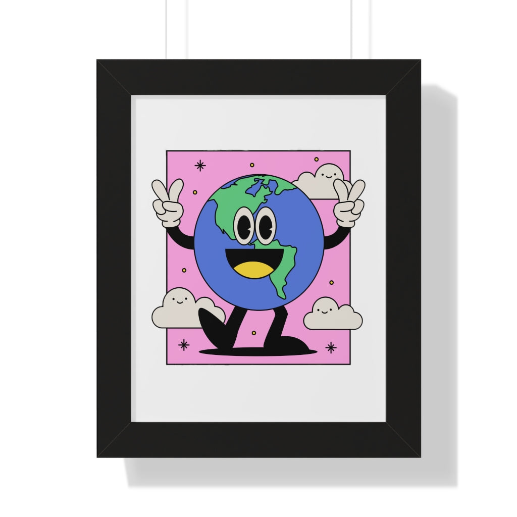 Peace Earth (Framed Poster) - etzart