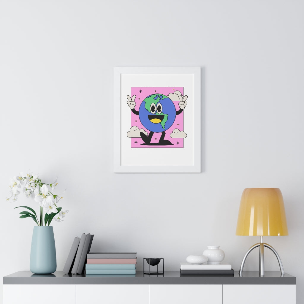 Peace Earth (Framed Poster) - etzart