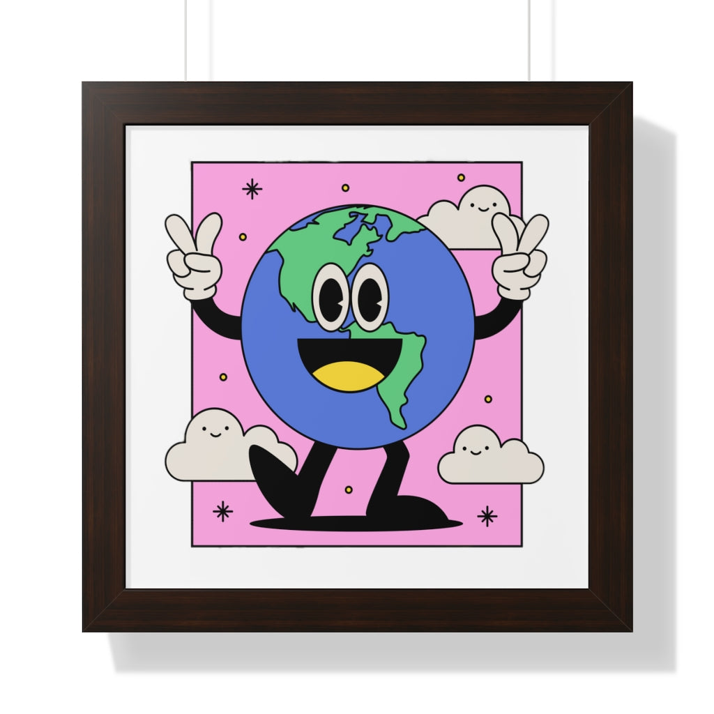 Peace Earth (Framed Poster) - etzart