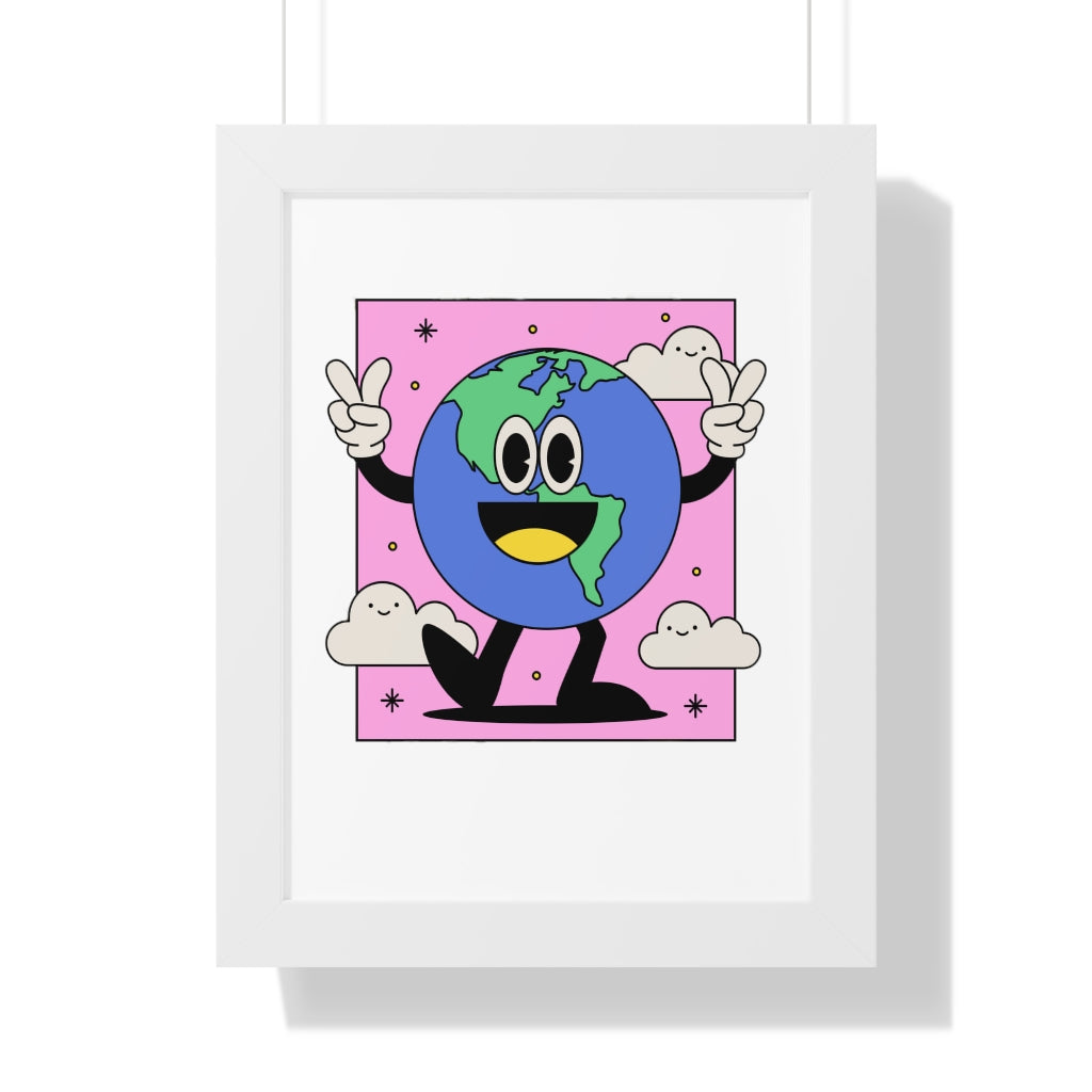 Peace Earth (Framed Poster) - etzart