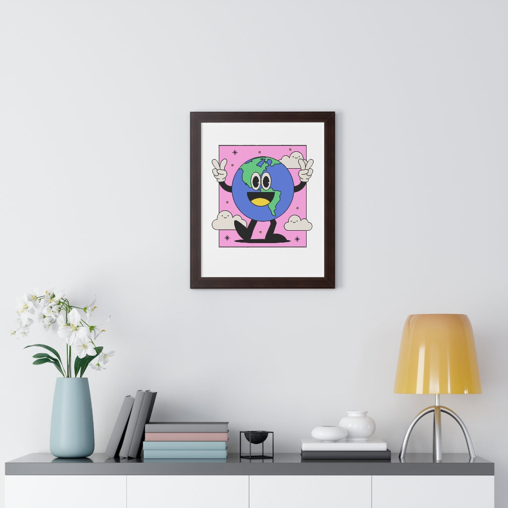 Peace Earth (Framed Poster) - etzart