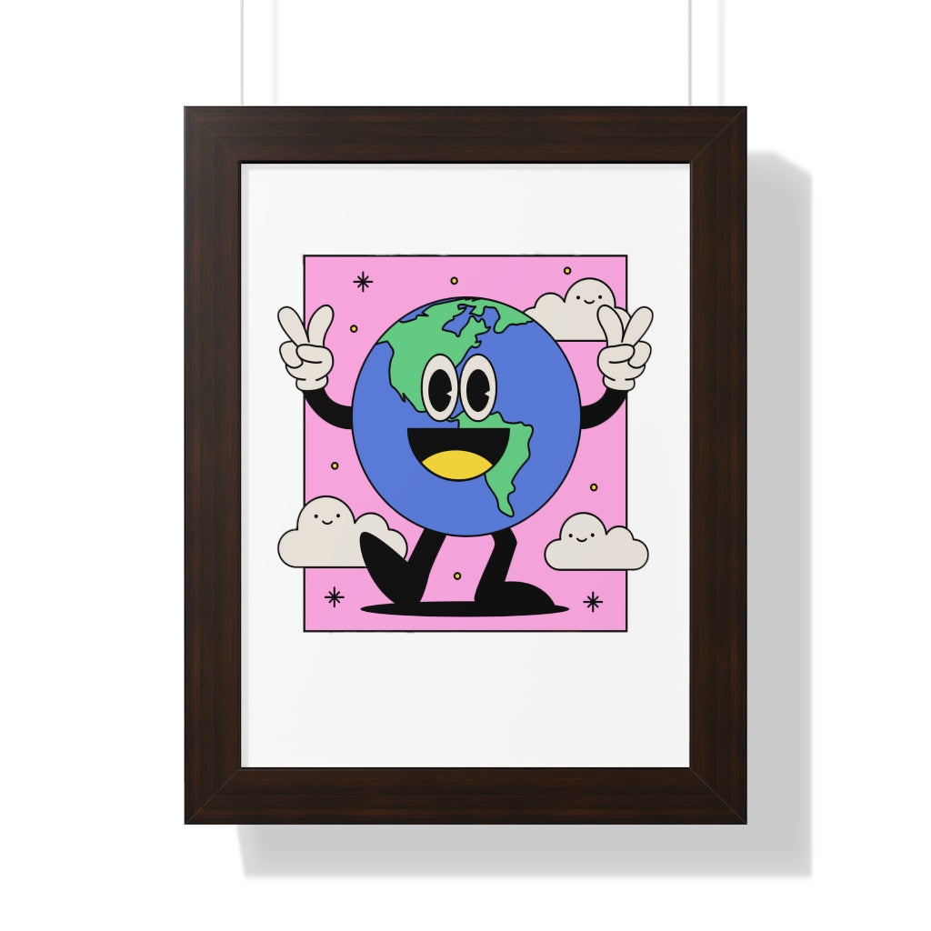 Peace Earth (Framed Poster) - etzart