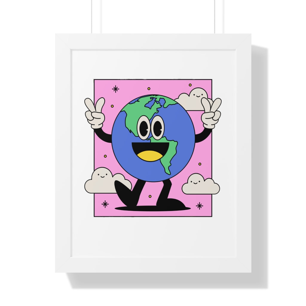 Peace Earth (Framed Poster) - etzart