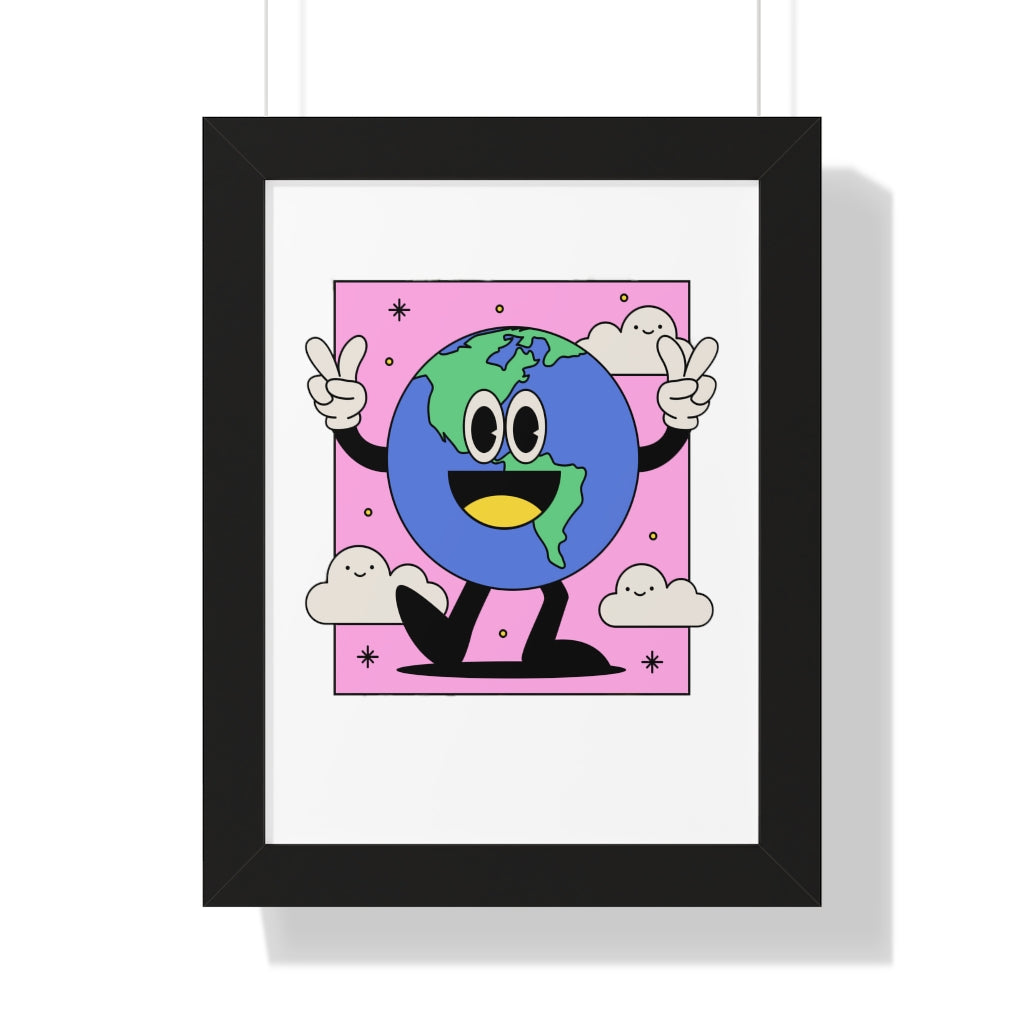 Peace Earth (Framed Poster) - etzart