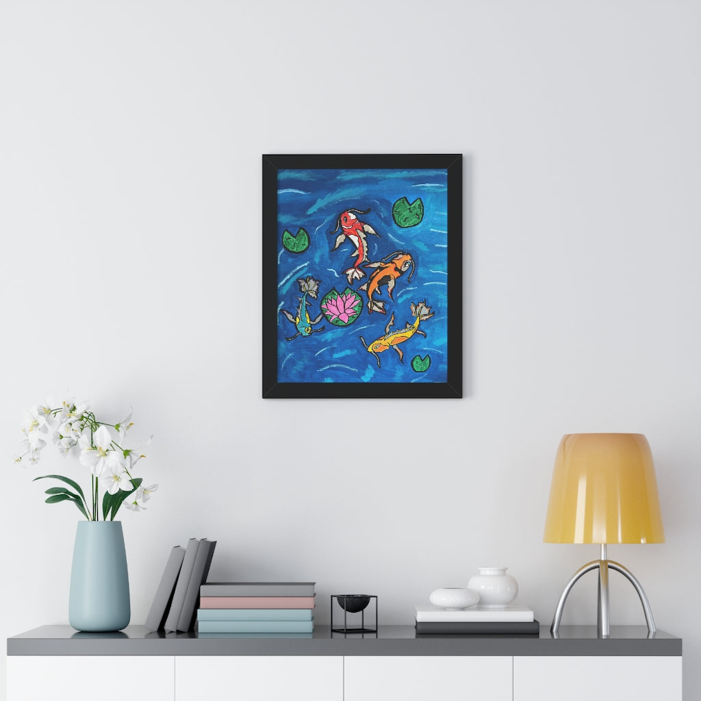 Pond of Tranquility (Framed Poster) - etzart