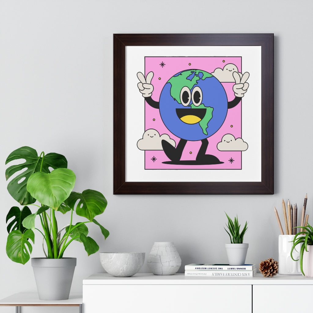 Peace Earth (Framed Poster) - etzart