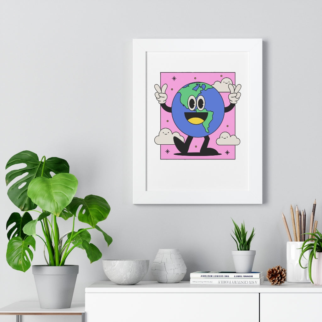 Peace Earth (Framed Poster) - etzart