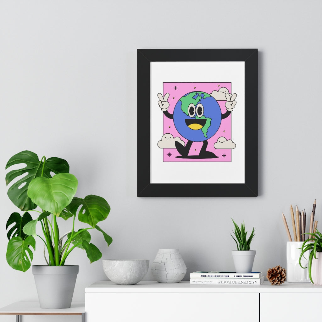 Peace Earth (Framed Poster) - etzart