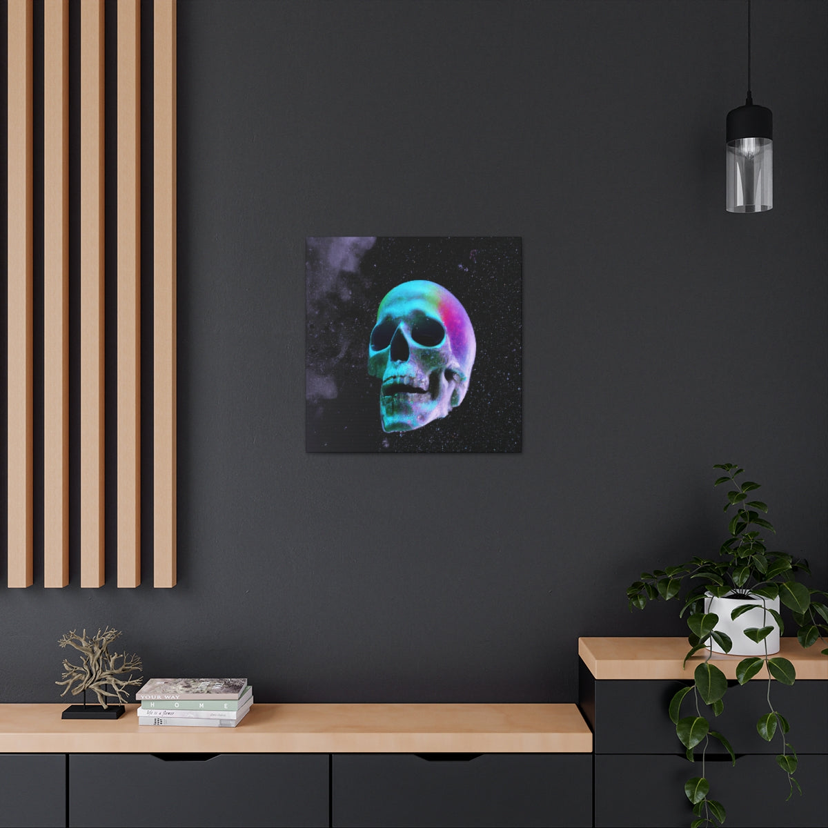 The Fabulous Space Skull Canvas - etzart