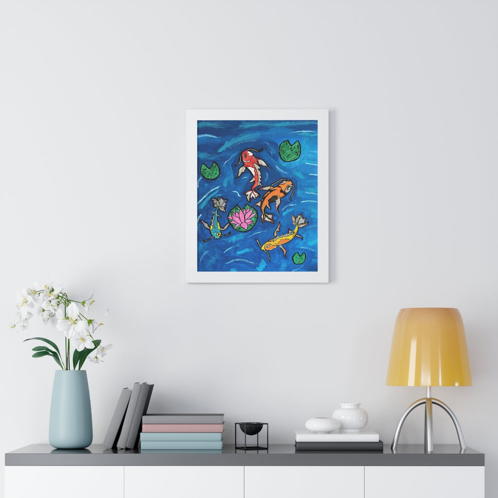 Pond of Tranquility (Framed Poster) - etzart