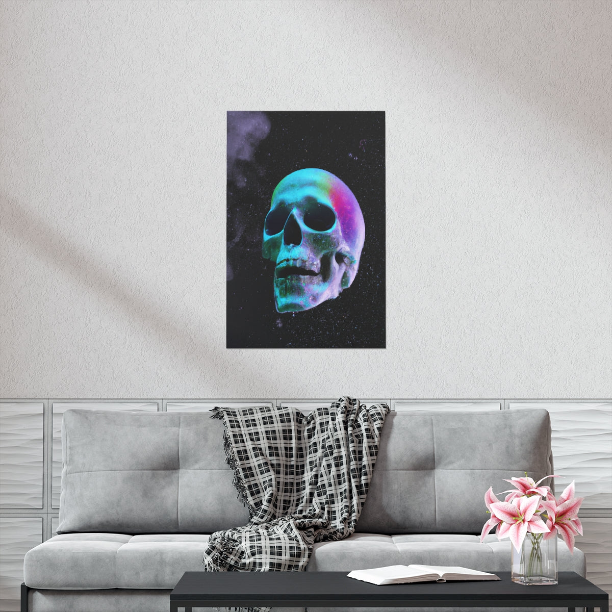 The Fabulous Space Skull Poster - etzart