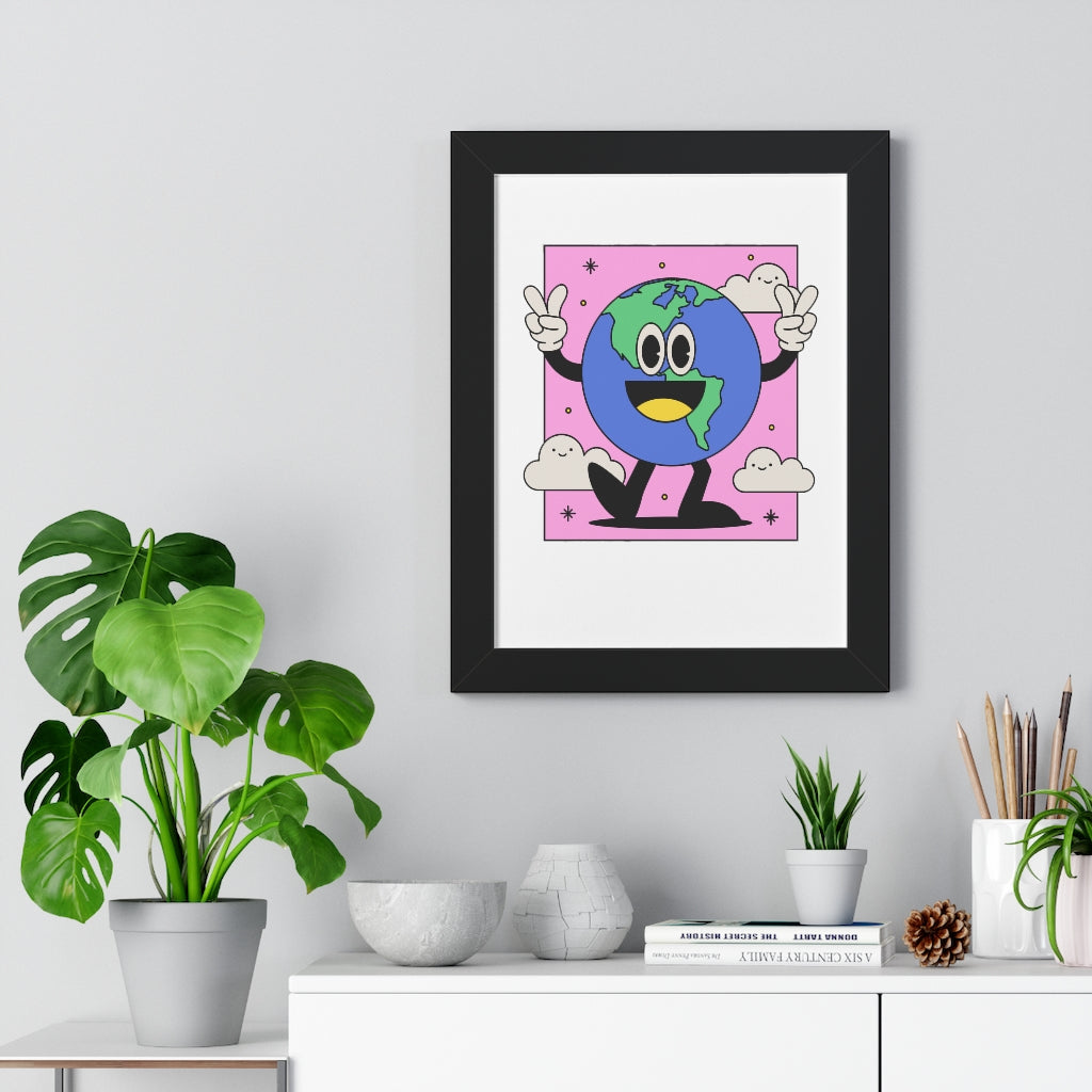 Peace Earth (Framed Poster) - etzart