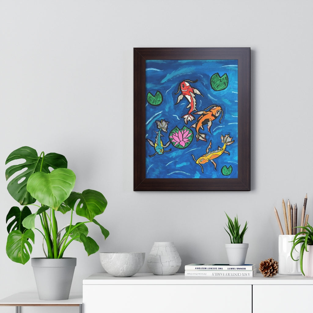 Pond of Tranquility (Framed Poster) - etzart