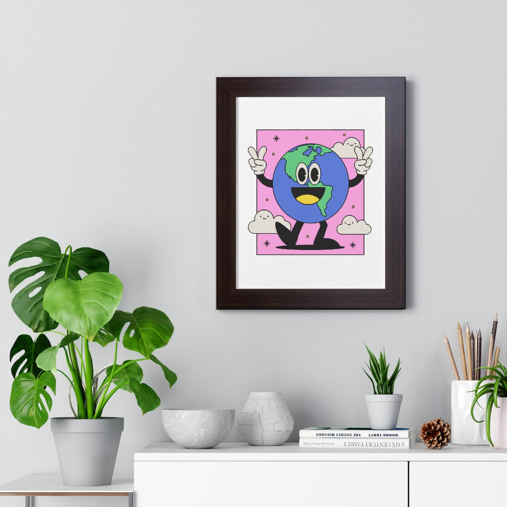 Peace Earth (Framed Poster) - etzart