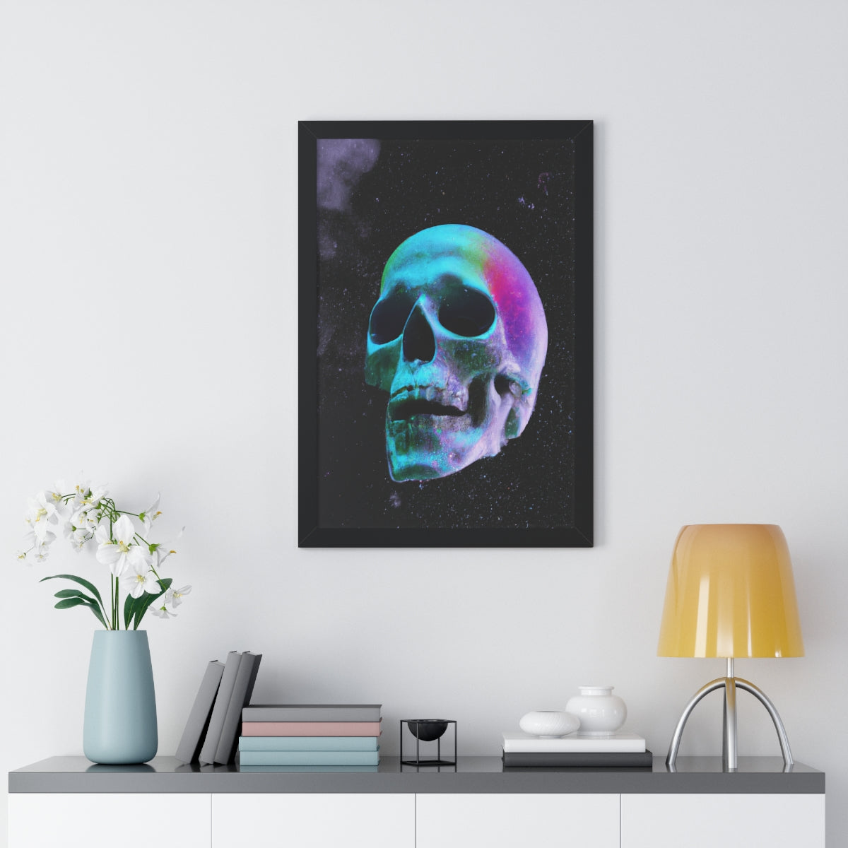 The Fabulous Space Skull Framed Poster - etzart